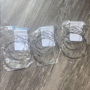 Wholesale 3 pack Set of 3 XXL Hoop Earrings